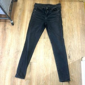 American eagle black jeans size 10